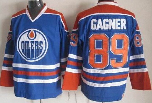 Edmonton Oilers #89 Sam Gagner Blue Throwback Jersey