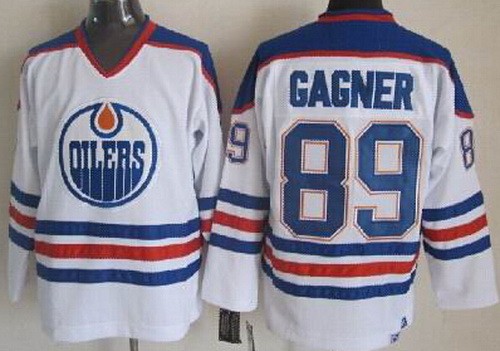 Edmonton Oilers #89 Sam Gagner White Throwback Jersey