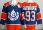Edmonton Oilers #93 Ryan Nugent Hopkins Blue Heritage Classic Authentic Jersey