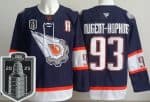 Edmonton Oilers #93 Ryan Nugent Hopkins Navy Alternate 2025 Stanley Cup Final 2 Authentic Jersey