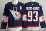 Edmonton Oilers #93 Ryan Nugent Hopkins Navy Alternate Authentic Jersey