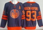 Edmonton Oilers #93 Ryan Nugent Hopkins Navy Authentic Jersey