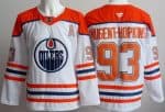 Edmonton Oilers #93 Ryan Nugent Hopkins White Alternate Authentic Jersey