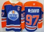 Edmonton Oilers #97 Connor McDavid Blue Fanatics Authentic Jersey