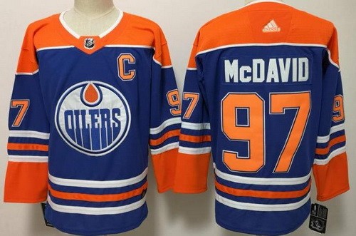Edmonton Oilers #97 Connor McDavid Blue Jersey