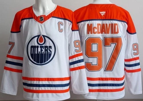 Edmonton Oilers #97 Connor McDavid White Alternate Authentic Jersey