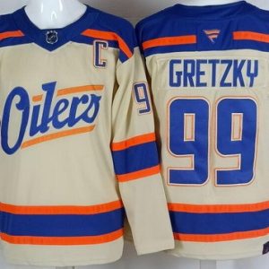 Edmonton Oilers #99 Wayne Gretzky Cream Alternate Authentic Jersey