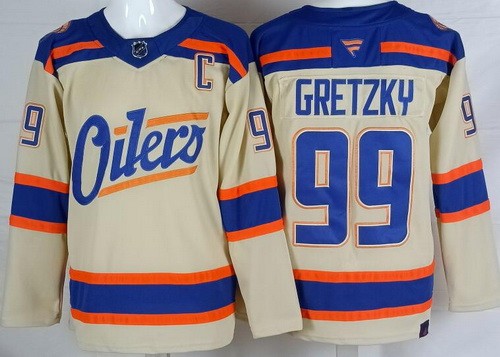 Edmonton Oilers #99 Wayne Gretzky Cream Alternate Authentic Jersey