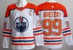 Edmonton Oilers #99 Wayne Gretzky White Alternate Authentic Jersey