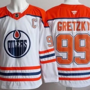 Edmonton Oilers #99 Wayne Gretzky White Alternate Authentic Jersey
