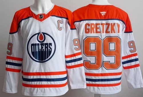Edmonton Oilers #99 Wayne Gretzky White Alternate Authentic Jersey