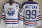 Edmonton Oilers #99 Wayne Gretzky White Throwback Jersey