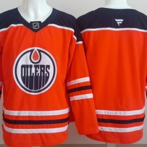 Edmonton Oilers Blank Orange Authentic Jersey