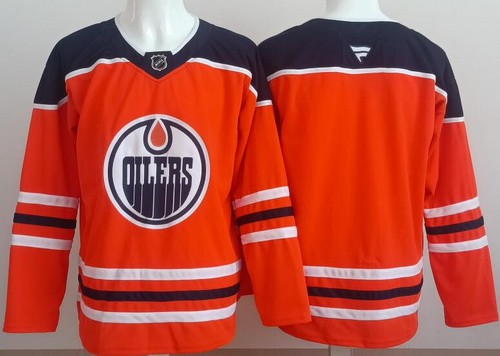 Edmonton Oilers Blank Orange Authentic Jersey