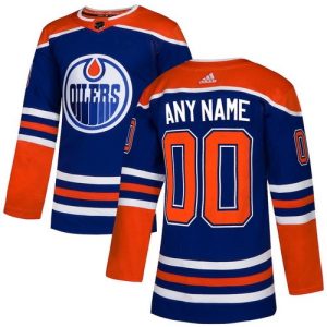 Edmonton Oilers Customized Blue Alternate Authentic Jersey