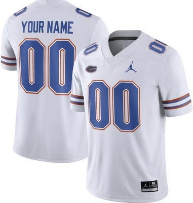 Florida Gators Customized Limited White College Football Jersey