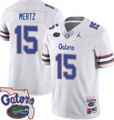 Florida Gators Customized Limited White FUSE College Football Jersey