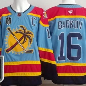 Florida Panthers #16 Aleksander Barkov Blue 2025 Stanley Cup Final Authentic Jersey