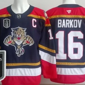Florida Panthers #16 Aleksander Barkov Navy 2025 Stanley Cup Final 2 Authentic Jersey