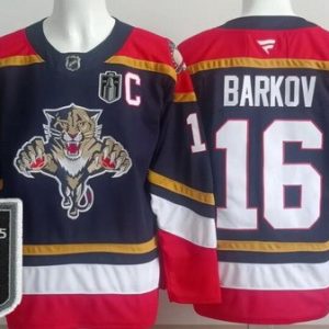 Florida Panthers #16 Aleksander Barkov Navy 2025 Stanley Cup Final Authentic Jersey