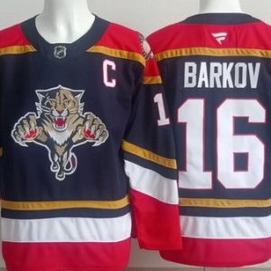Florida Panthers #16 Aleksander Barkov Navy Authentic Jersey