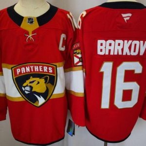 Florida Panthers #16 Aleksander Barkov Red Fanatics Authentic Jersey