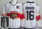 Florida Panthers #16 Aleksander Barkov White 2025 Stanley Cup Final Authentic Jersey