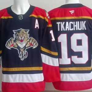 Florida Panthers #19 Matthew Tkachuk Navy Authentic Jersey
