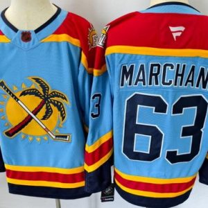 Florida Panthers #63 Brad Marchand Blue Authentic Jersey