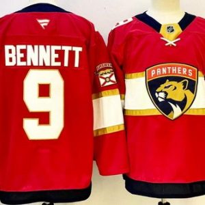 Florida Panthers #9 Sam Bennett Red Authentic Jersey