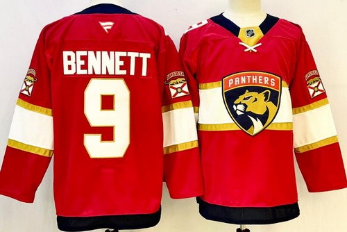 Florida Panthers #9 Sam Bennett Red Authentic Jersey
