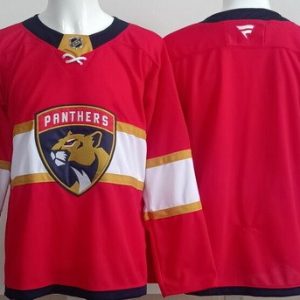Florida Panthers Blank Red Authentic Jersey
