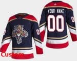 Florida Panthers Customized Blue 2021 Reverse Retro Authentic Jersey