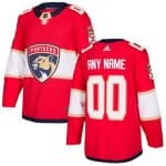 Florida Panthers Customized Red Authentic Jersey