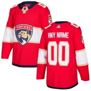 Florida Panthers Customized Red Authentic Jersey