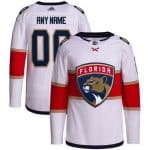 Florida Panthers Customized White Authentic Jersey