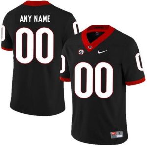 Georgia Bulldogs Customized Black Rush College Football Jersey