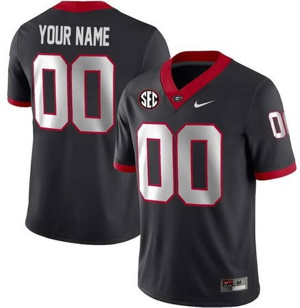 Georgia Bulldogs Customized Limited Black 2023 College Football Jersey