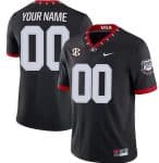 Georgia Bulldogs Customized Limited Black Alternate College Football Jersey