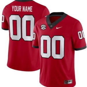 Georgia Bulldogs Customized Limited Red 2023 College Football Jersey