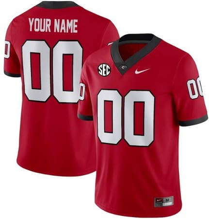 Georgia Bulldogs Customized Limited Red 2023 College Football Jersey