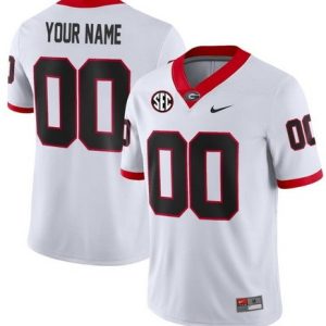 Georgia Bulldogs Customized Limited White 2023 College Football Jersey