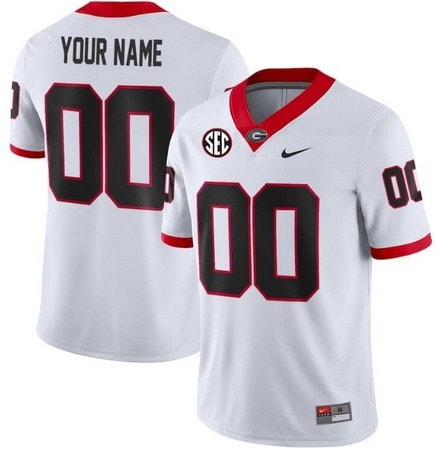 Georgia Bulldogs Customized Limited White 2023 College Football Jersey