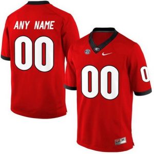 Georgia Bulldogs Customized Red College Football Jersey