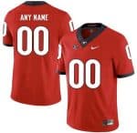 Georgia Bulldogs Customized Red Rush College Football Jersey