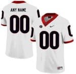 Georgia Bulldogs Customized White Rush College Football Jersey