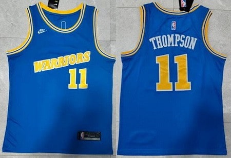 Golden State Warriors #11 Klay Thompson Blue 2022 Classic Icon Swingman Jersey