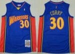 Golden State Warriors #30 Stephen Curry Blue 2009 Throwback Swingman Jersey