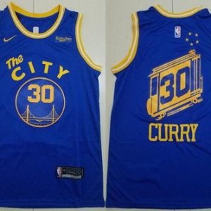 Golden State Warriors #30 Stephen Curry Blue Classic Icon Sponsor Swingman Jersey