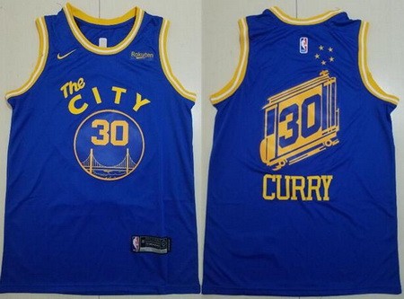 Golden State Warriors #30 Stephen Curry Blue Classic Icon Sponsor Swingman Jersey